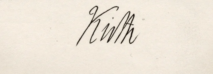 Signature de Lord Keith